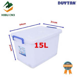 Thùng Vuông Có bánh Xe Duy Tân 15L (44 x 31 x 21 cm) No.749 giúp bảo quản đồ đạc cho gia đình của bạn
