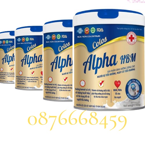 Sữa Non Colos Alpha HBM hỗ trợ tiểu đường, ổn định tim mạch,huyết áp