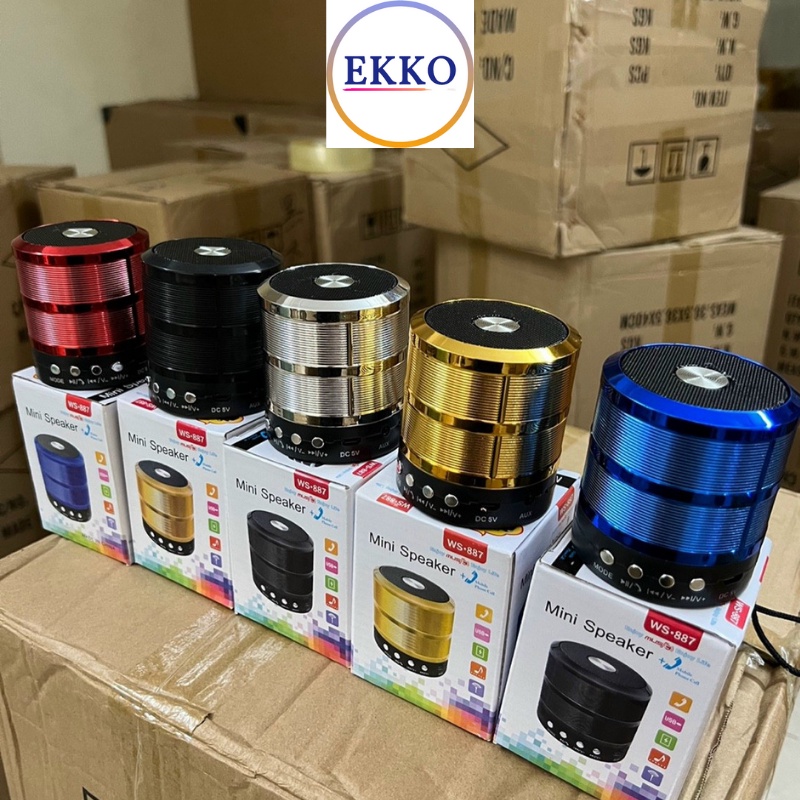 Loa Bluetooth Mini Speaker WS-887, Âm Thanh Đỉnh Cao, Bảo Hành 6 Tháng