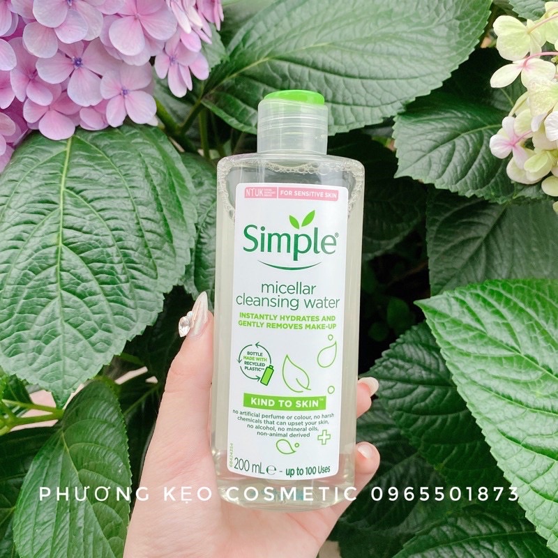 Nước Tẩy Trang Simple Micellar Cleansing Water 200ml