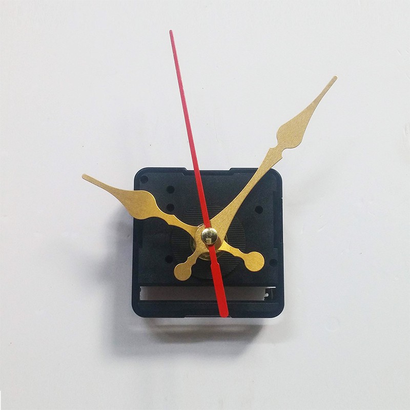 Bộ kim vàng 8cm và Máy đồng hồ treo tường Taiwan loại tốt - Kim trôi trục 5mmShop Nguyễn Tú