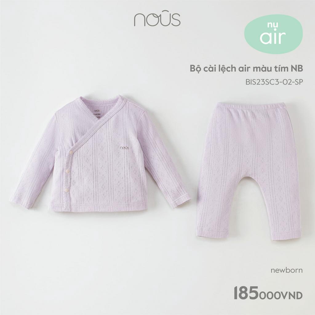 [FULL] Bộ quần áo sơ sinh cài lệch newborn Nous (3-5.5kg)