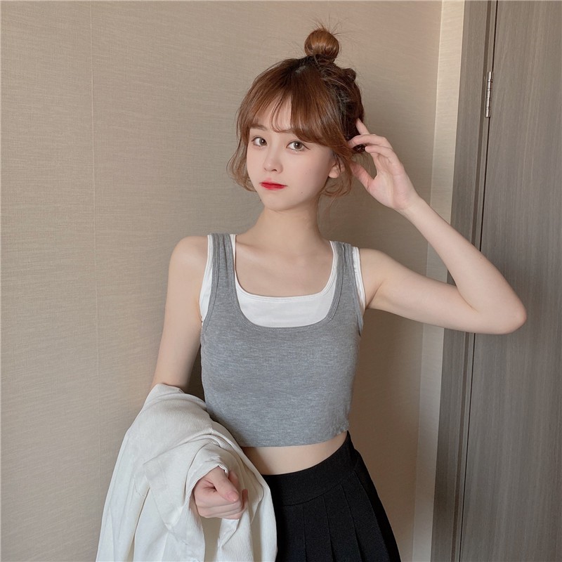 Áo croptop 3 lỗ body siêu đẹp 🎀FREESHIP🎀  Áo 2 lớp chất thun Borip thái loại 1 xịn xò có mút đệm 2103