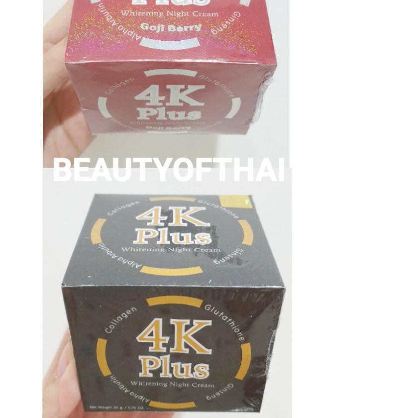 (Hàng Mới Về) Kem Dưỡng Trắng Ban Đêm 4k Plus Bb Cream Collagen Glutathione / Ginseng / Alpha Arbutin