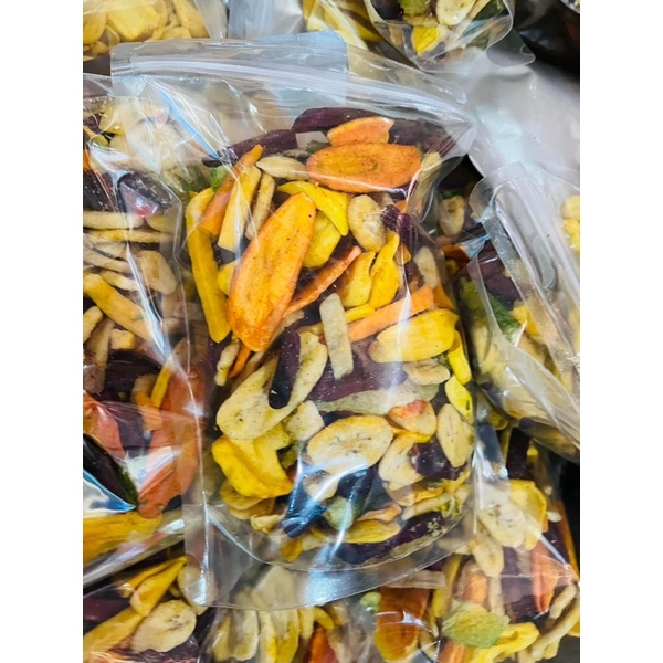 Trái cây sấy Trần Anh Food - Hoa quả sấy khô thập cẩm 500gr hàng loại 1 cao cấp