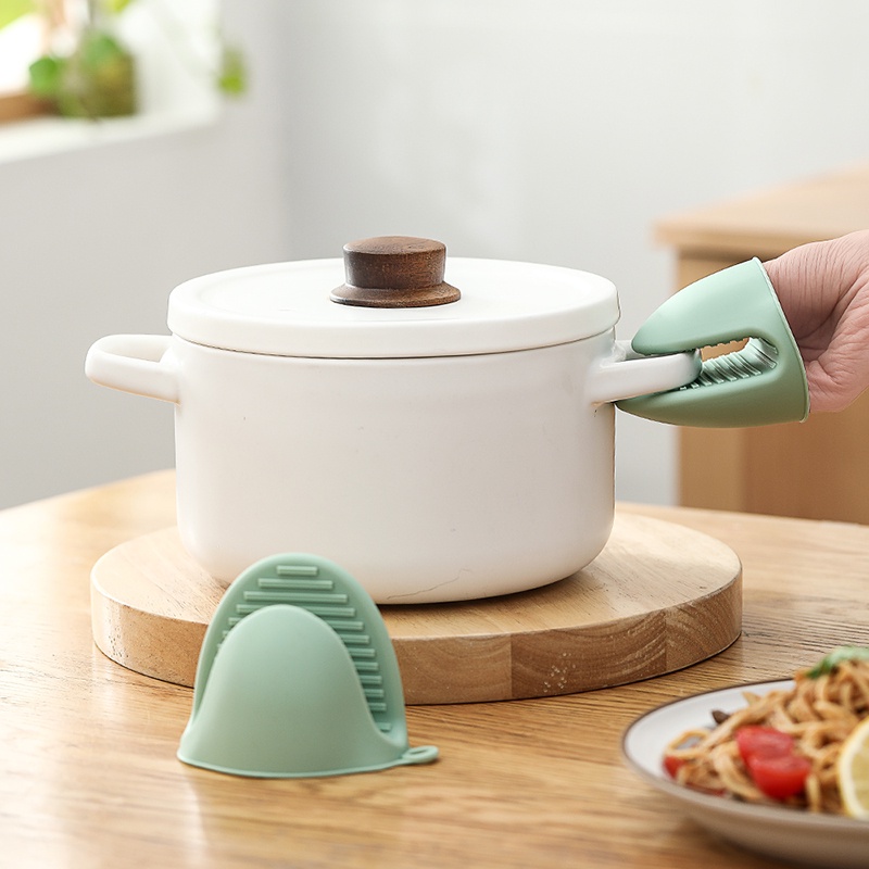 1pc Kẹp Cầm Tay Bằng Silicone Cách Nhiệt Chống Bỏng Dành Cho Nhà Bếp