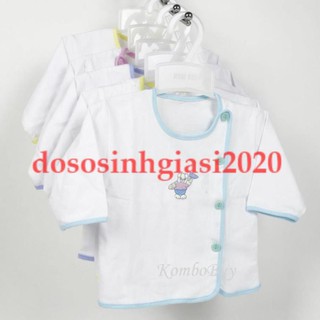 Set 5 áo sơ sinh bác sĩ An An tay dài thêu(2-8kg)