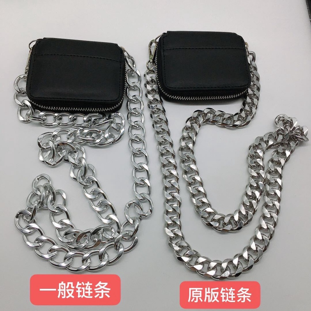 Túi Đeo Chéo Ngực Phối Dây Xích Dày Dặn Phong Cách Hàn Quốc Thời Trang Mới