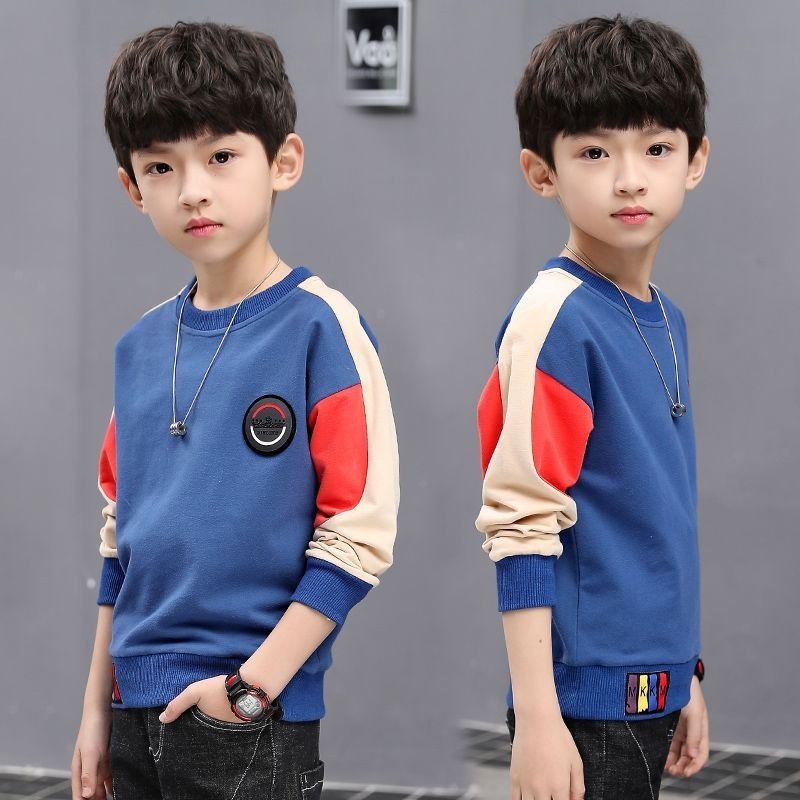 Áo thun tay dài họa tiết dễ thương thời trang cho bé nam