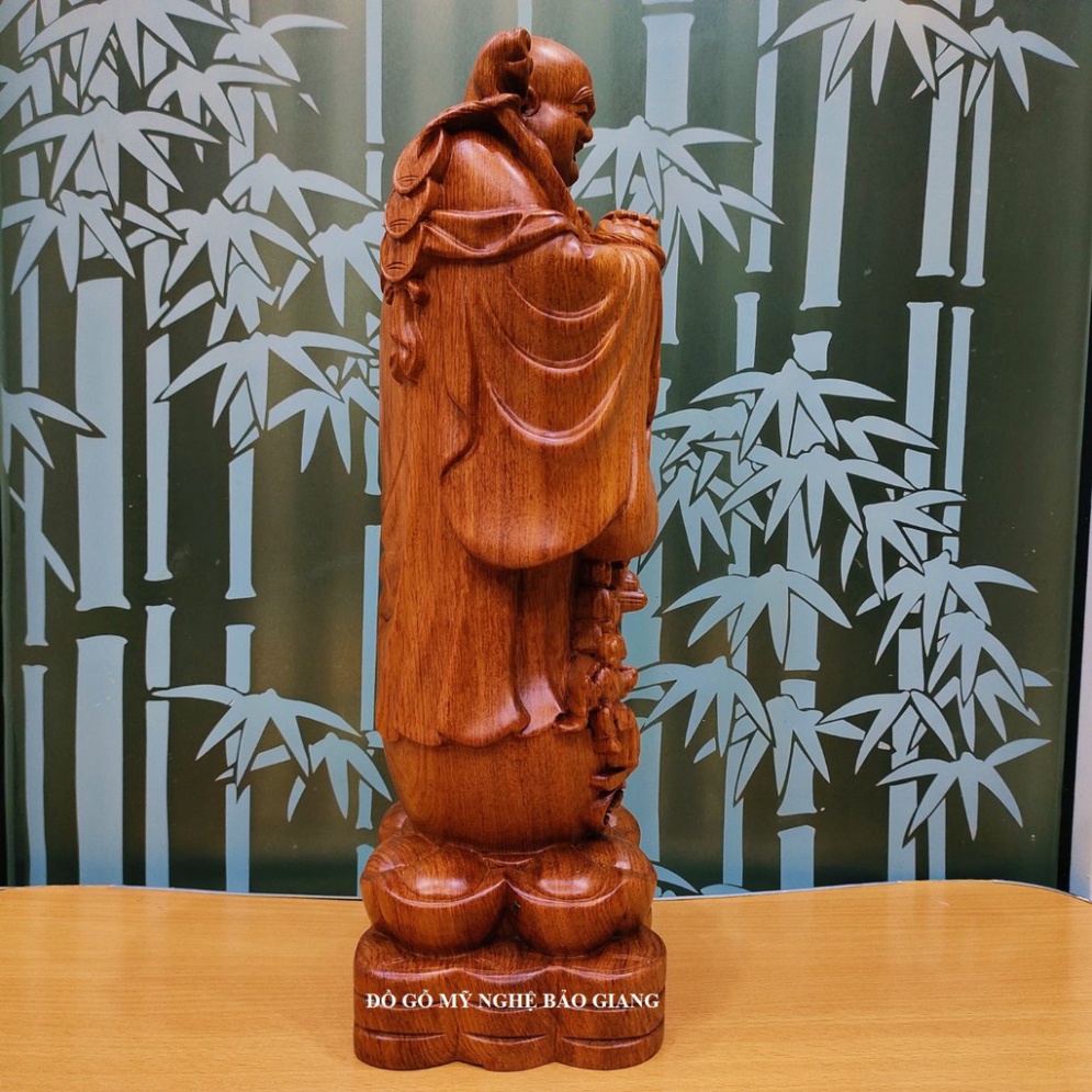 Tượng phật di lặc ngũ phúc gỗ hương