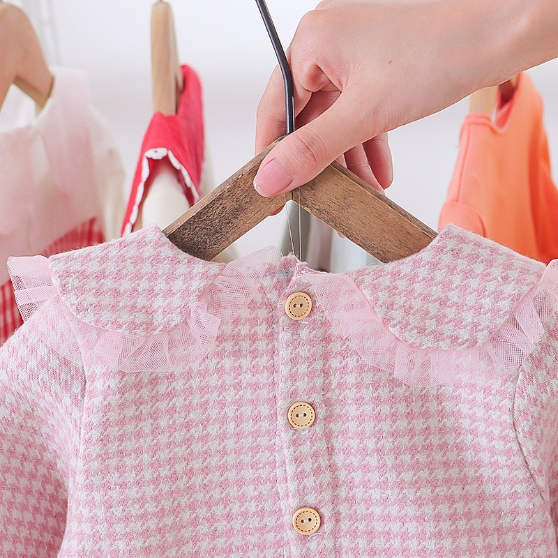 Đầm công chúa phối lưới phong cách Hàn Quốc cho bé gái