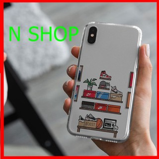 Ốp Iphone Sneaker đẹp thời trang NCASE Chống sốc, silicon, dẻo, ôm máy cho IPhone 5 đến IP 19 NIKPOD00008