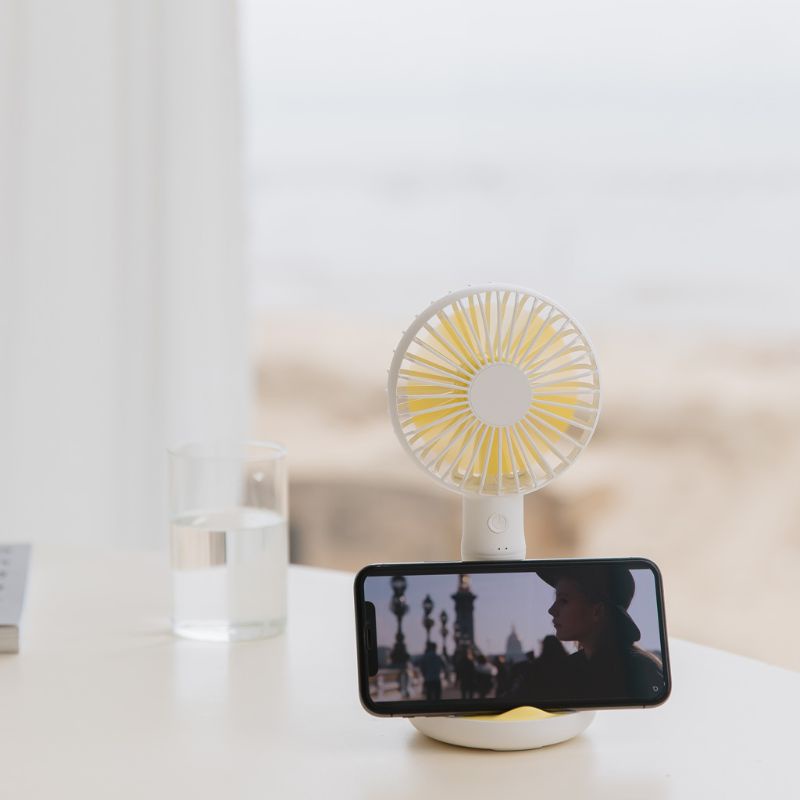 Quạt Mini Cầm Tay 3 Tốc Độ Sạc USB Có Thể Gập Lại Cho Nhà / Văn Phòng