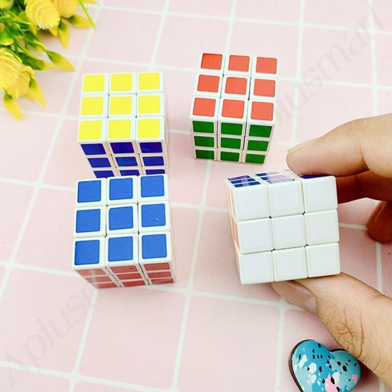 combo 4 cục rubik mini 3x3 (đồ chơi trí tuệ)