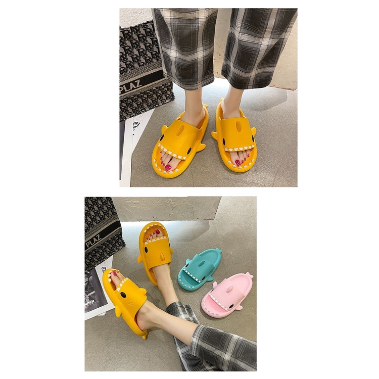 Dép quai ngang hình cá mập siêu dễ thương, mẫu dép cá mập người lớn hot nhất 2023