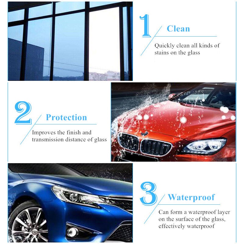 Bộ 10 Viên Sủi Vệ Sinh Kính Chắn Gió Xe Hơi