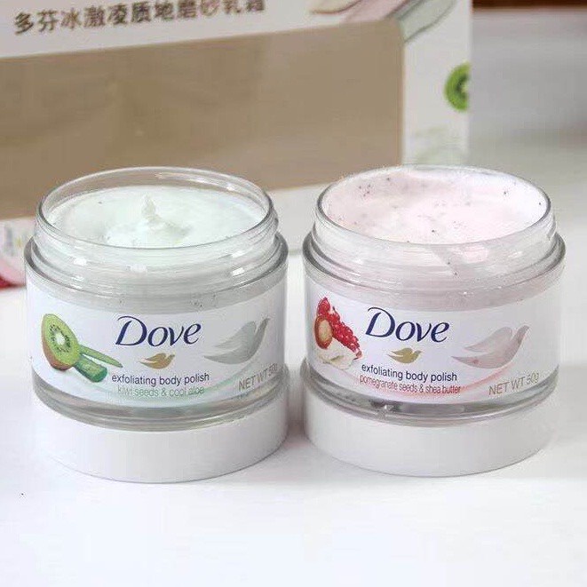 Tẩy da chết body DOVE giúp da mịn màng chiết xuất từ thiên nhiên hũ 50g | WebRaoVat - webraovat.net.vn