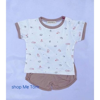 Bộ thun lạnh Minky mom cộc tay