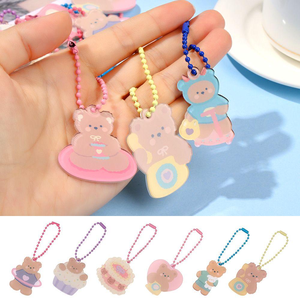 Móc Khóa Hình Gấu BORAG Chất Liệu Acrylic Mới