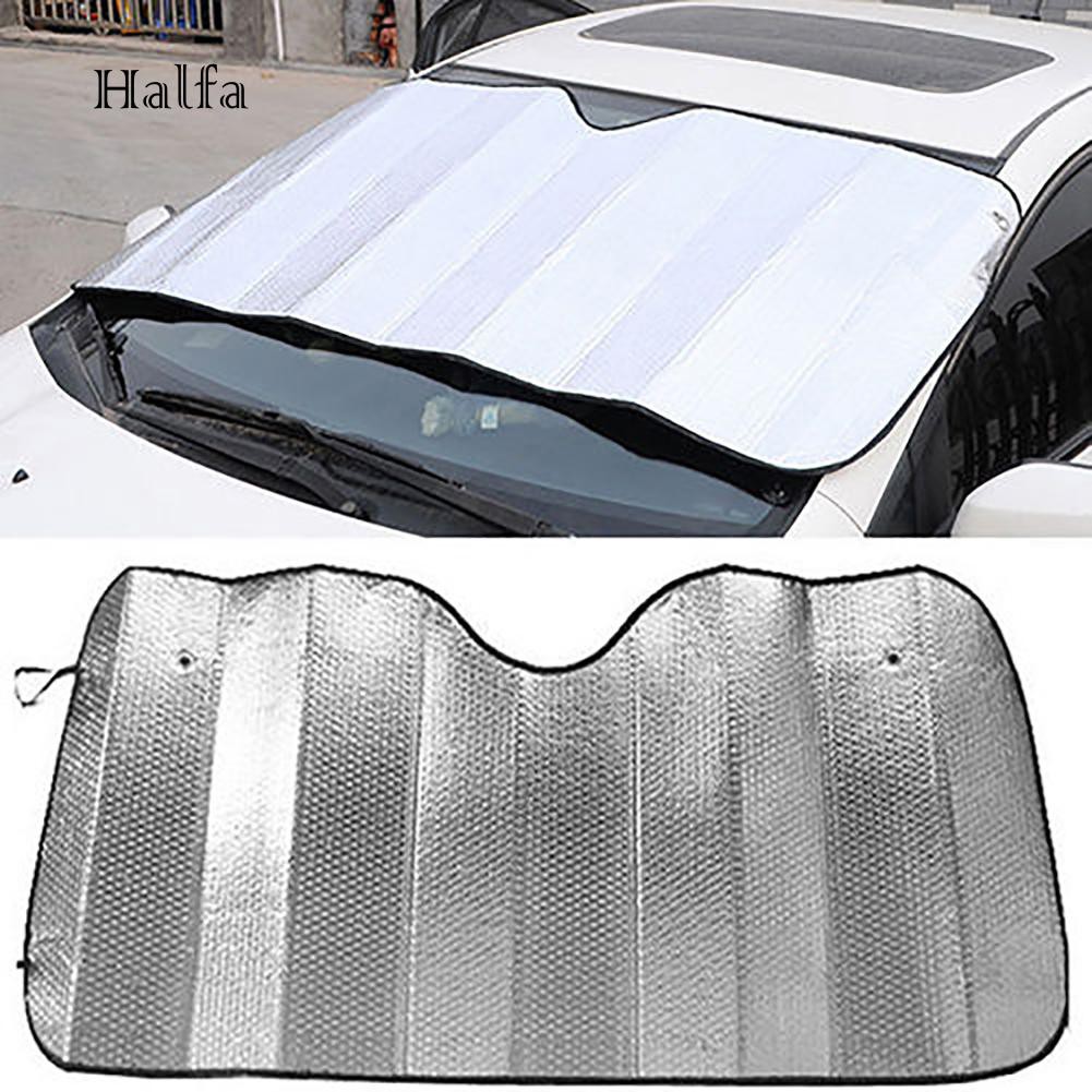 Hl HL HL HL☆Tấm Chắn Nắng Chống Tia UV Bằng Lá Nhôm Cho Kính Chắn Gió Xe Hơi