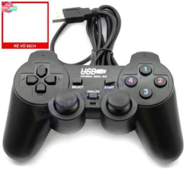 Tay Cầm Chơi Game Đơn Có Rung Cổng USB - Gamepad Cho PC Laptop-gamepad ew-2008