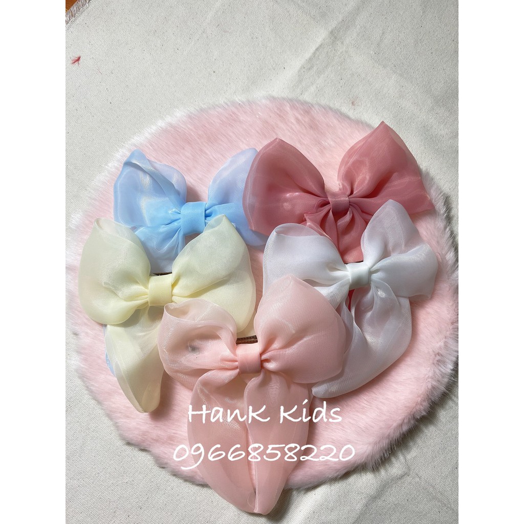 kẹp tóc công chúa đủ màu, cặp tóc hình nơ dễ thương P1 - HanK Kids