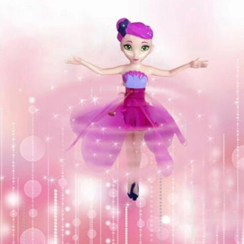 Đồ chơi búp bê bay điện tử có cánh quạt điều khiển cảm ứng hồng ngoại cho bé