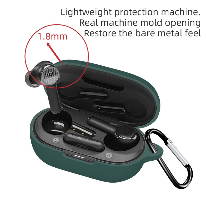 Vỏ Bảo Vệ Hộp Sạc Tai Nghe Jbl Quantumarphone Bằng Silicon Chống Thất Lạc Tiện Dụng