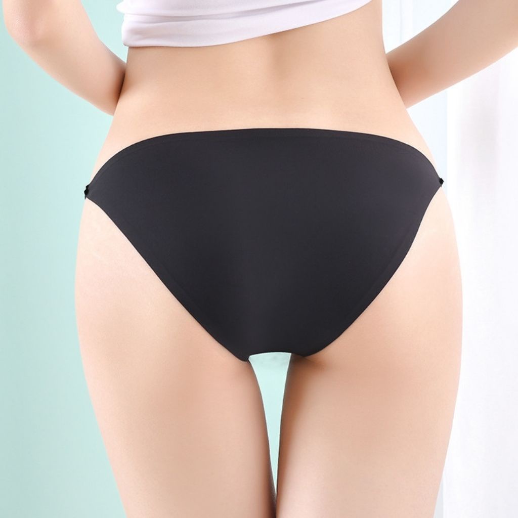 Quần lót nữ thun lạnh đúc su không đường may, quần chíp nữ cao cấp 2 mảnh chun hông gợi cảm sexy LANIXA L513