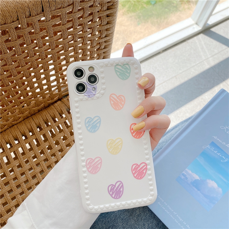 Ốp điện thoại mềm họa tiết đơn giản nhiều màu cho iPhone SE2 11 Pro MAX XS XR 7 8 Plus | BigBuy360 - bigbuy360.vn