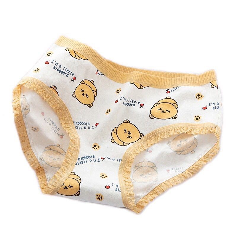 Quần Lót Nữ Cotton Dễ Thương Hình Gấu 6166