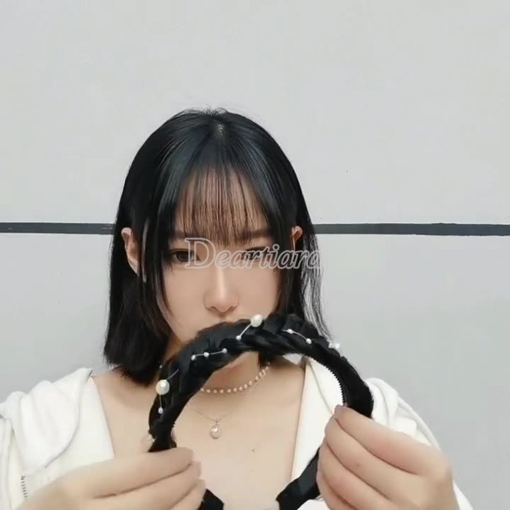 Băng Đô Nữ Đính Ngọc Trai Giả Thời Trang