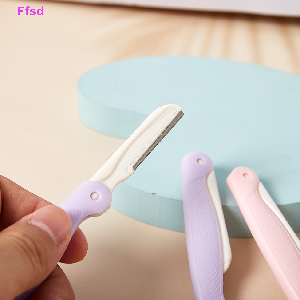 {Ffsd} Bộ Tông Đơ Cạo Lông Mày Gấp Lại Được Nhỏ Gọn Cho Nữ * Bán Chạy