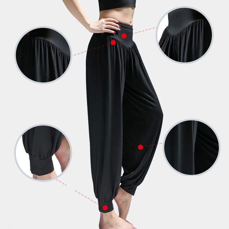 Quần alibaba nữ tập Yoga, Gym, mặc nhà co giãn 4 chiều