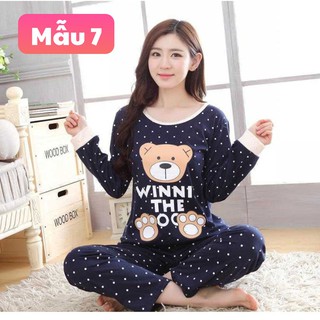 (Có Size Lớn) BỘ ĐỒ NGỦ THU ĐÔNG NỮ SIÊU CUTE