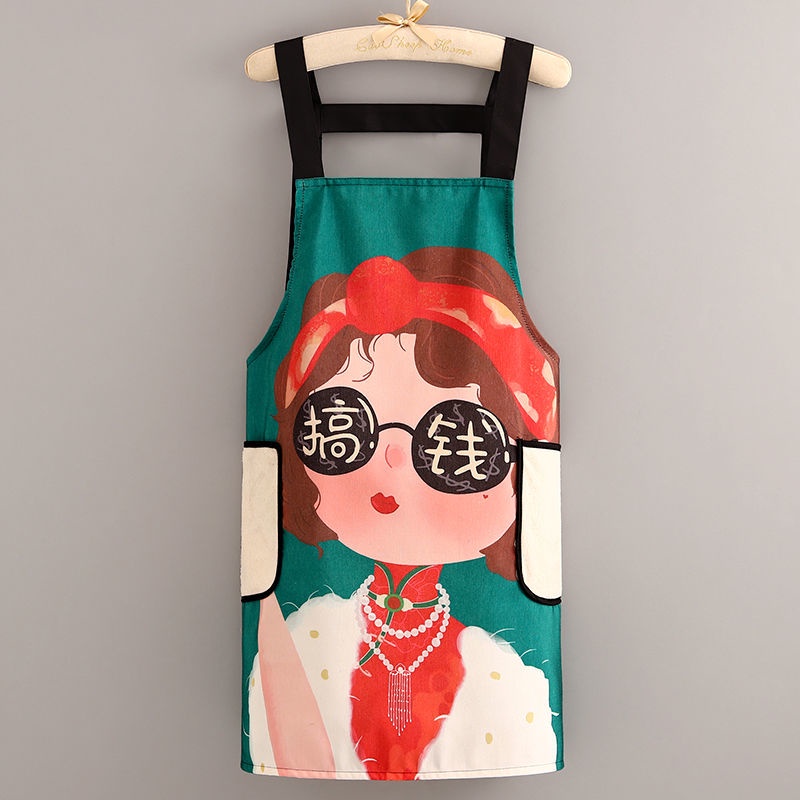 Tạp Dề Nấu Ăn Bằng Vải Bạt Chống Bẩn Chống Mòn Chống Bẩn Thời Trang Cho Nữ