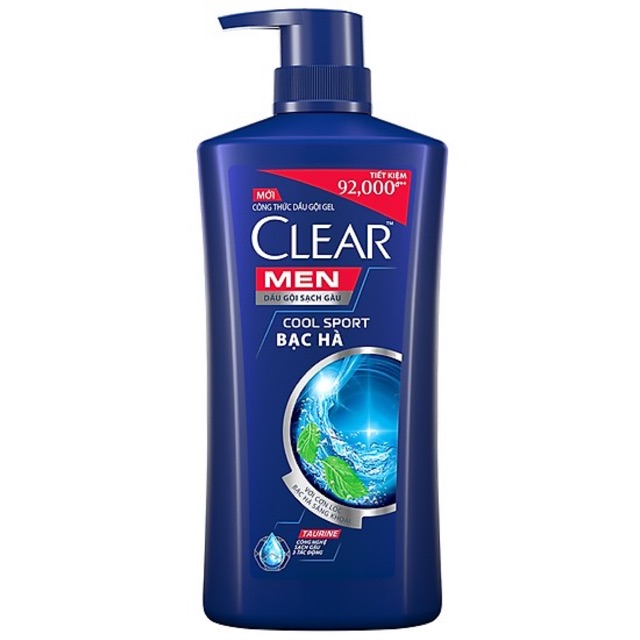 Dầu Gội Clear Men Mát Lạnh Bạc Hà 650ml 14254