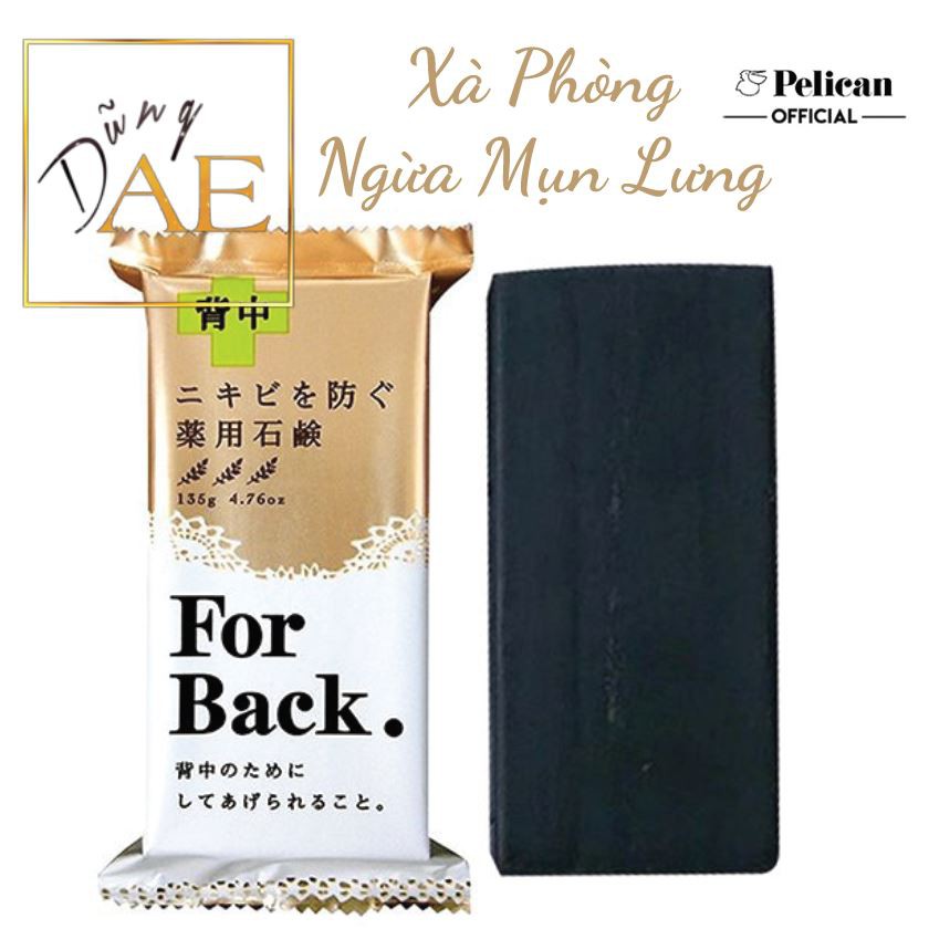 Xà Phòng For Back Soap Bar 135g - Xà Phòng Ngừa Mụn Lưng For Back Pelican Nhật Bản