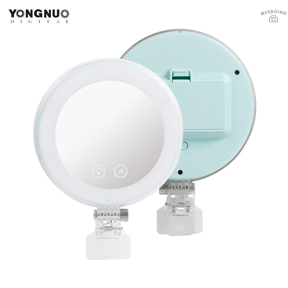 IPHONE Đèn Led Tròn Yongnuo Yn-08 Hỗ Trợ Chụp Ảnh Selfie 3200k / 5500k Cho Điện Thoại Samsung Huawei Xiaomi