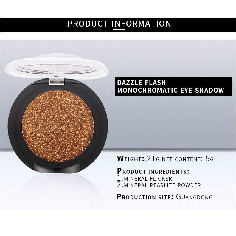 Nhũ Mắt Pudaier Trang Điểm Chuyên Nghiệp Lấp Lánh 5g