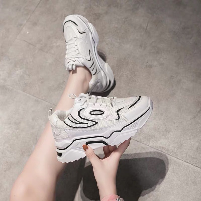 Giày thể thao nữ phong cách Hàn Quốc độn đế | BigBuy360 - bigbuy360.vn