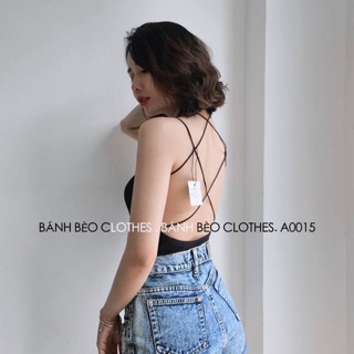Áo đan dây lưng có mút ngực