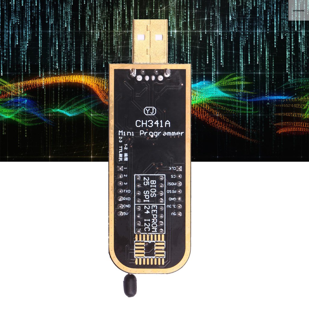 Mạch Lập Trình Ch341A Usb Programmder Eeprom Với Kẹp Sop8 Cho 24 / 25 Series