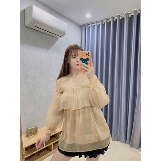 Áo Vai ngang dáng big size 50 - 90kg ( hình thật)