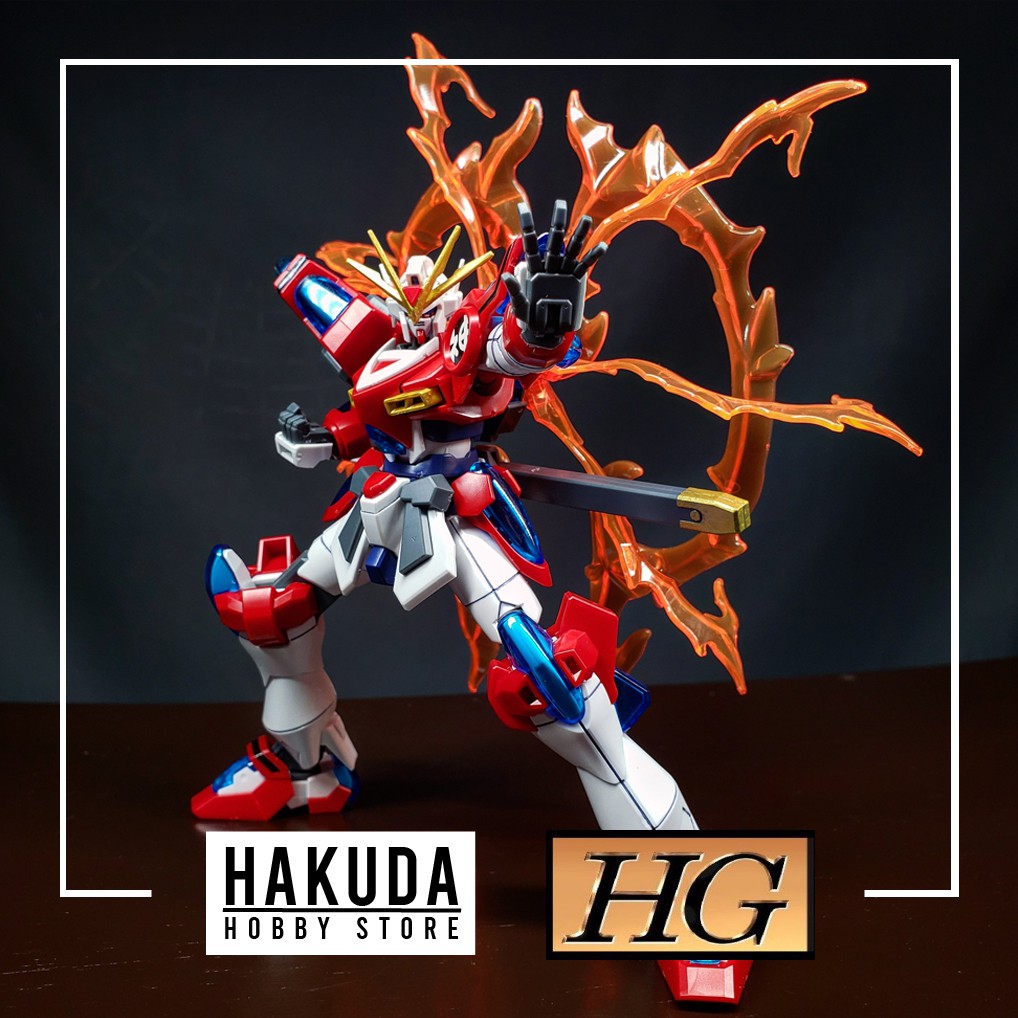 Mô hình HGBF 1/144 HG Kamiki Burning Gundam - Chính hãng Bandai Nhật Bản