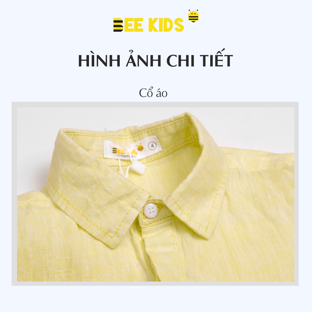 Áo Sơ Mi Bé Trai Cộc Tay (2 -6 Tuổi) Bee Kids Chất Cotton Thấm Hút Mồ Hôi, Thêu Túi Trên Ngực Áo - 2AC01690CO