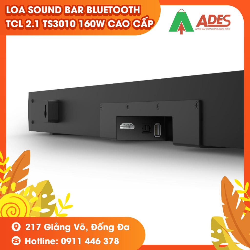 Loa Sound bar Bluetooth TCL 2.1 TS3010 160W cao cấp - KHÔNG BẢO HÀNH - Hàng khuyến mãi Chính hãng 2021