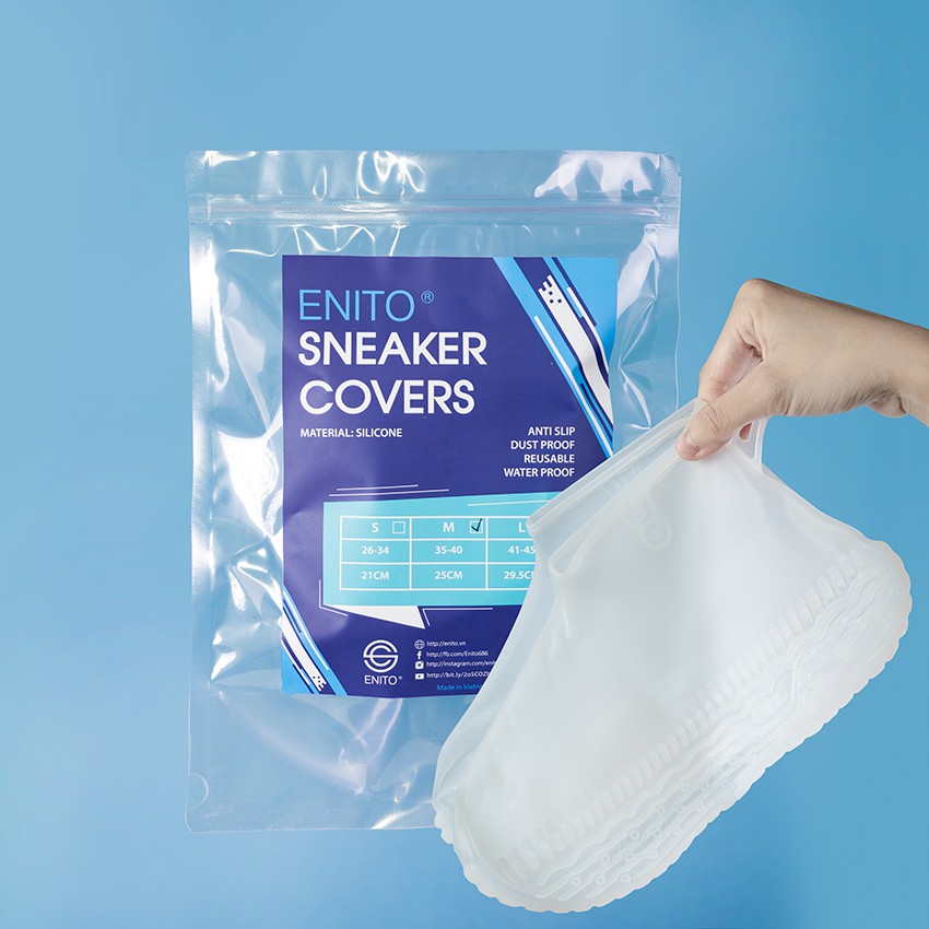 Áo Đi Mưa Enito Sneaker Cover - Chuyên Dùng Để Chống Nước, Đi Mưa Cho Giày Sneaker