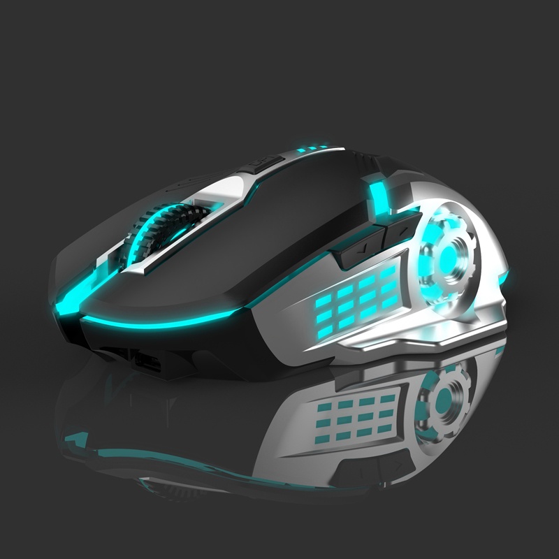 Chuột 6D Gaming R8 1636 thiết kế thuận cả 2 tay - DPI lên đến 3200 (Đen) - Nhất Tín Computer