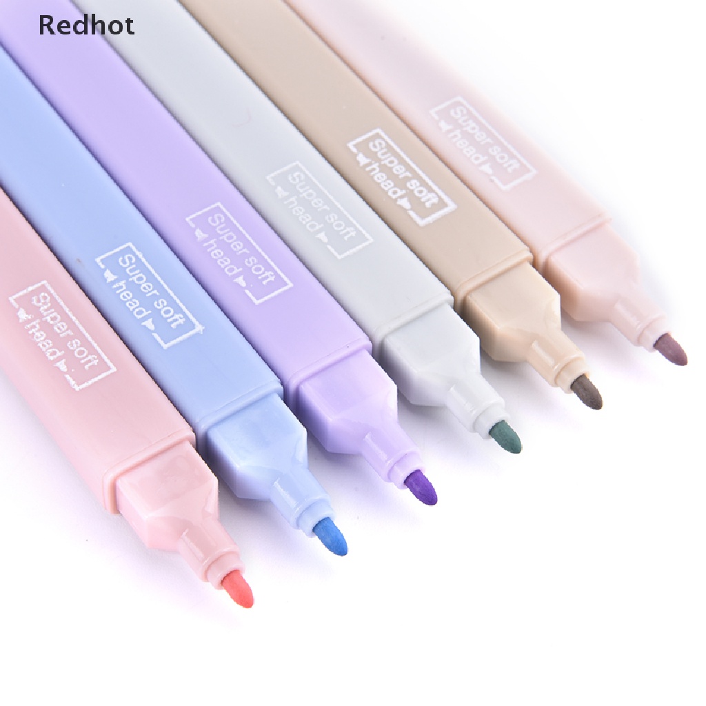 Bộ 6 Bút Đánh Dấu Hai Đầu Màu Pastel